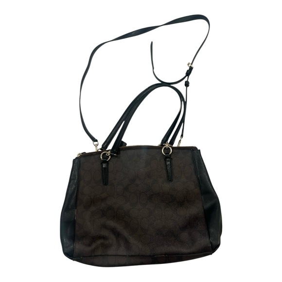 Coach Signature Small Christie Carryall F58291 Brown/Black - Picture 9 of 16